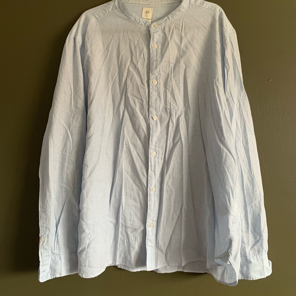 Mandarin Collar Button down